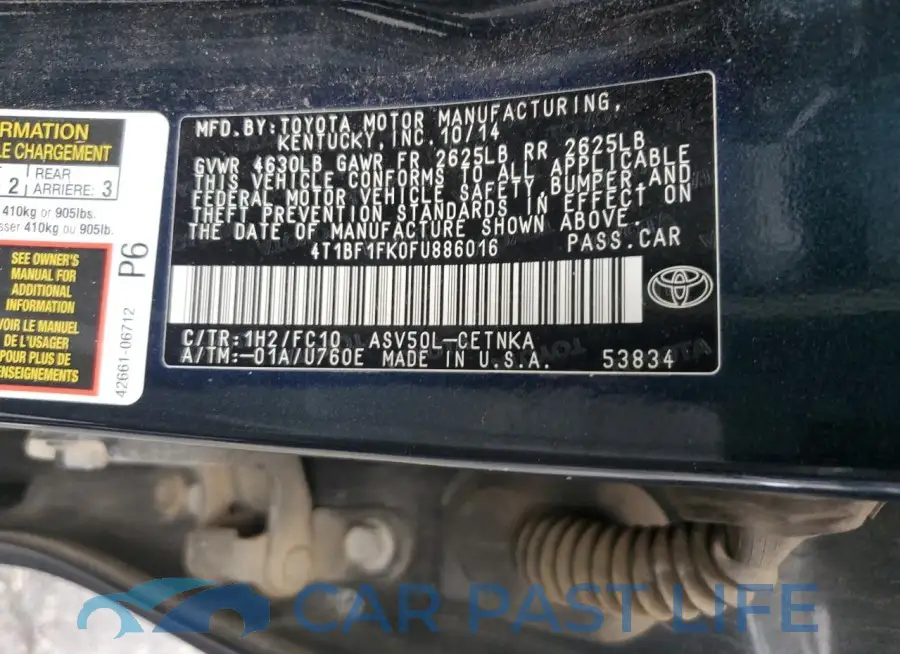 4T1BF1FK0FU886016# 12