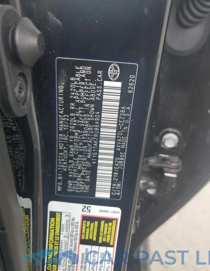 4T1G11AK7RU864904# 13