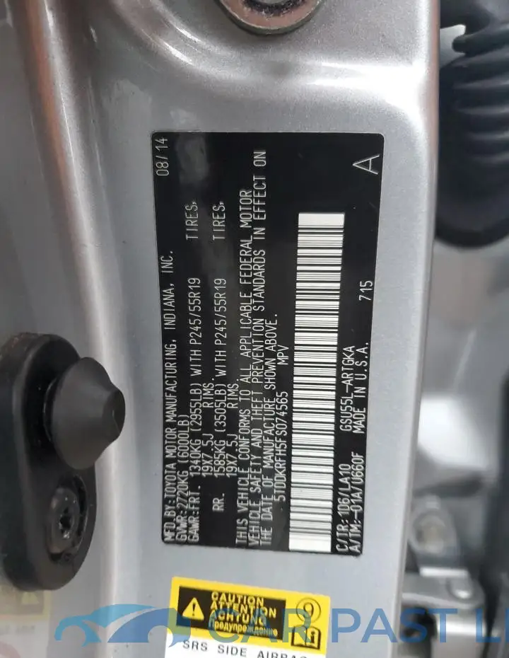 5TDDKRFH5FS074565# 12