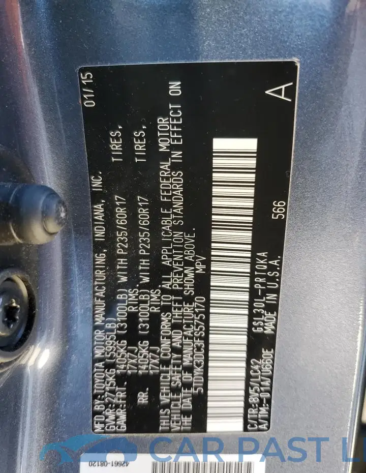 5TDYK3DC3FS575170# 13