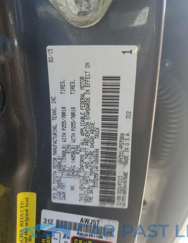 5TFEM5F14FX088686# 12