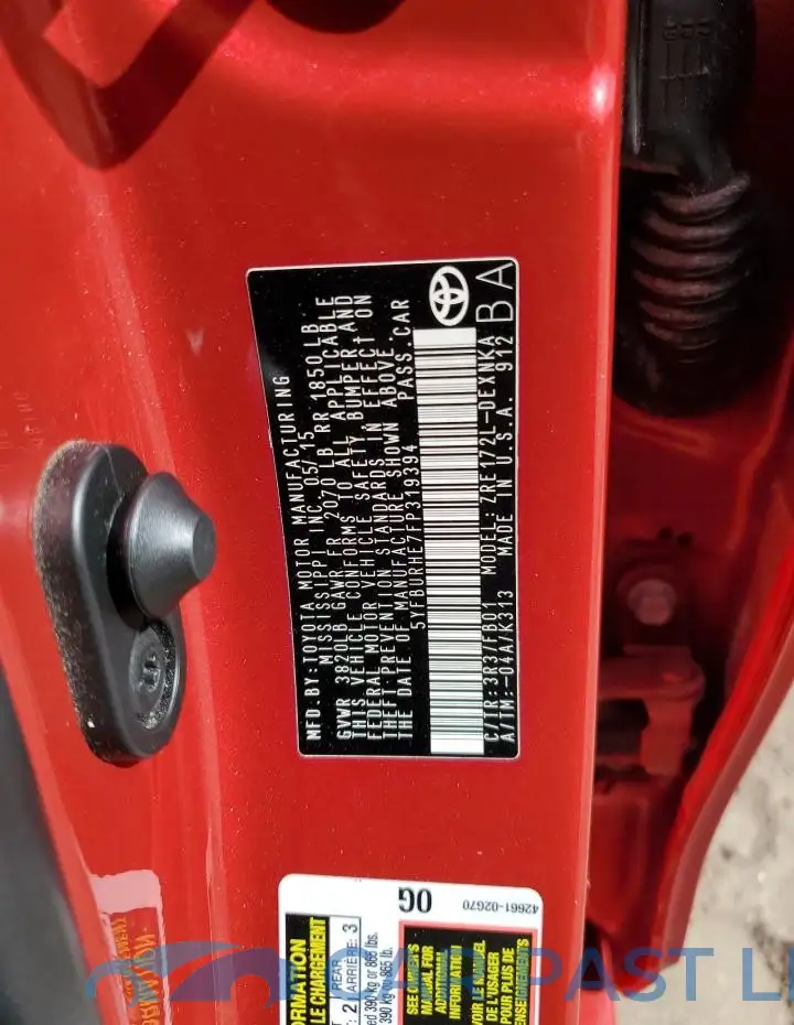 5YFBURHE7FP319394# 13