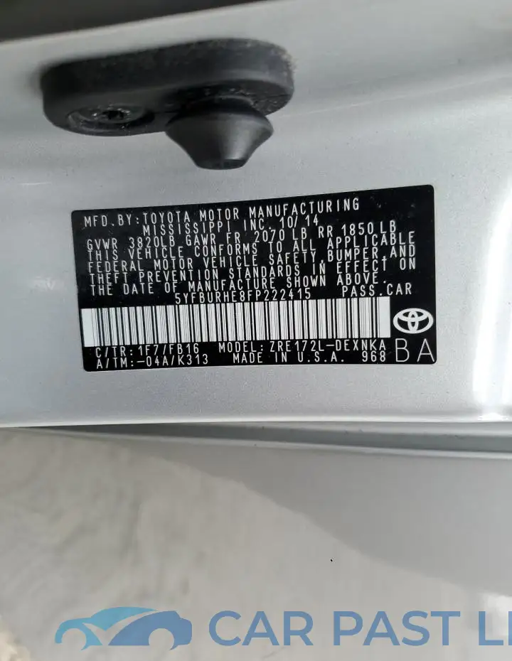 5YFBURHE8FP222415# 12