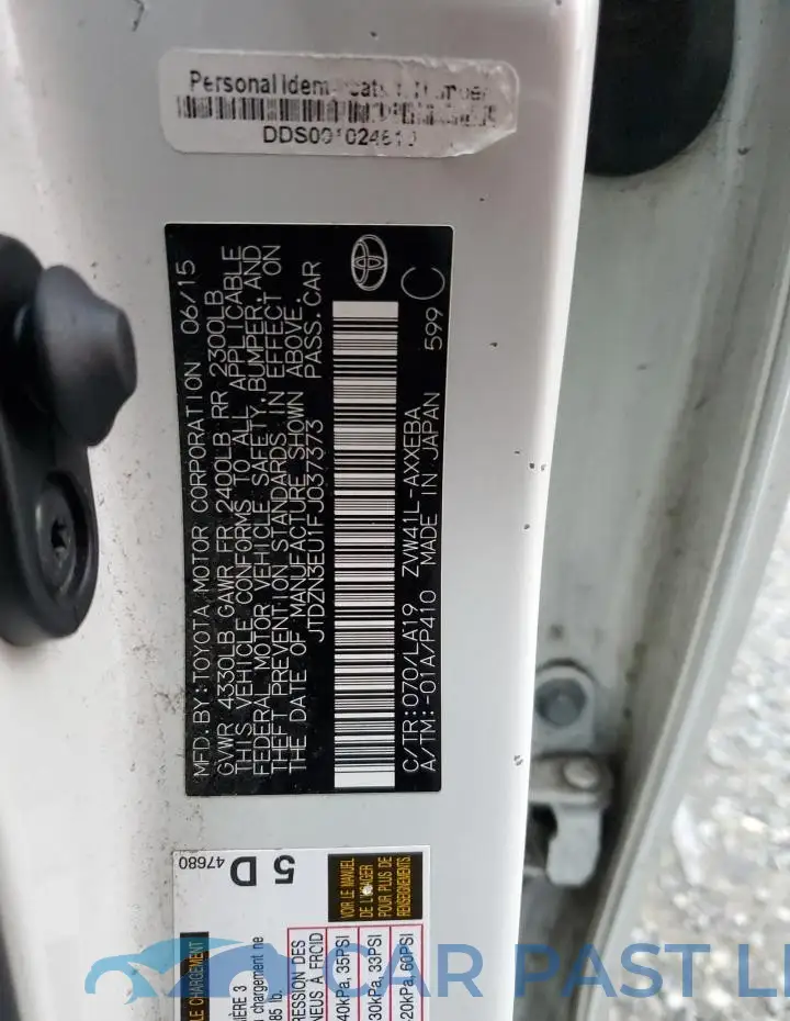 JTDZN3EU1FJ037373# 14