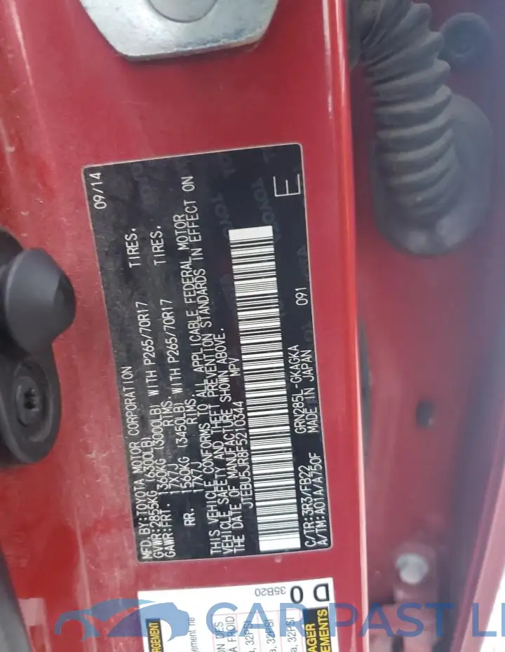 JTEBU5JR8F5210344# 13