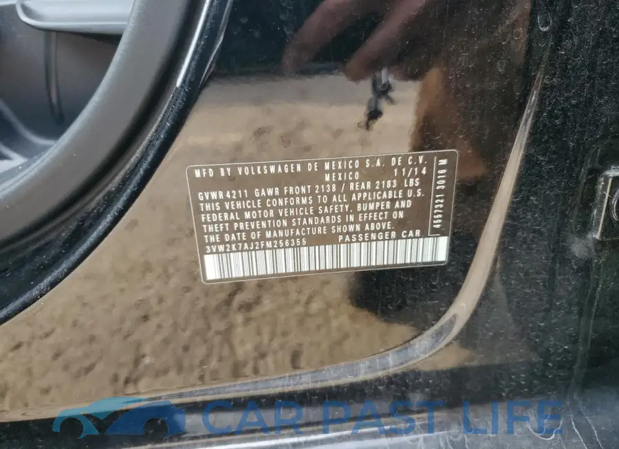 3VW2K7AJ2FM256355# 12