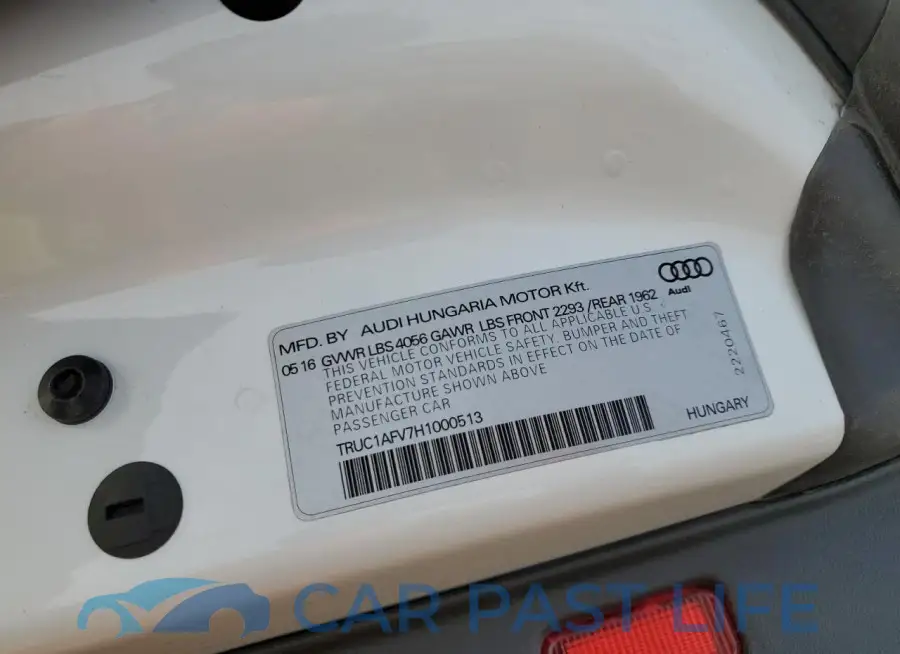 TRUC1AFV7H1000513# 13