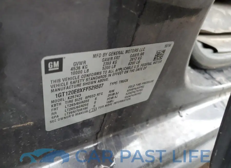 1GT120E8XFF529507# 13