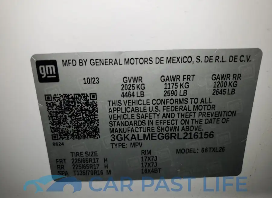 3GKALMEG6RL216156# 14