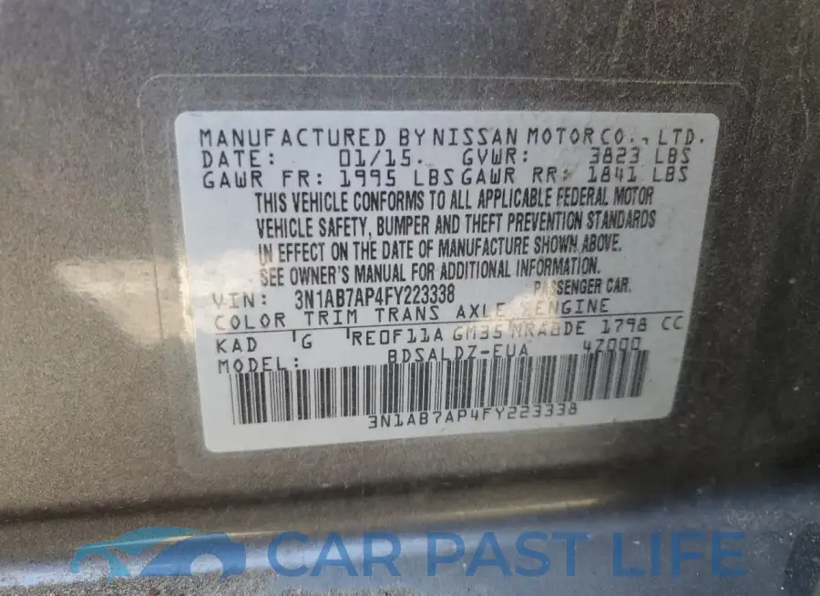 3N1AB7AP4FY223338# 12