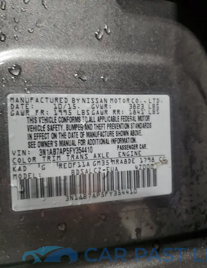 3N1AB7AP5FY354410# 12