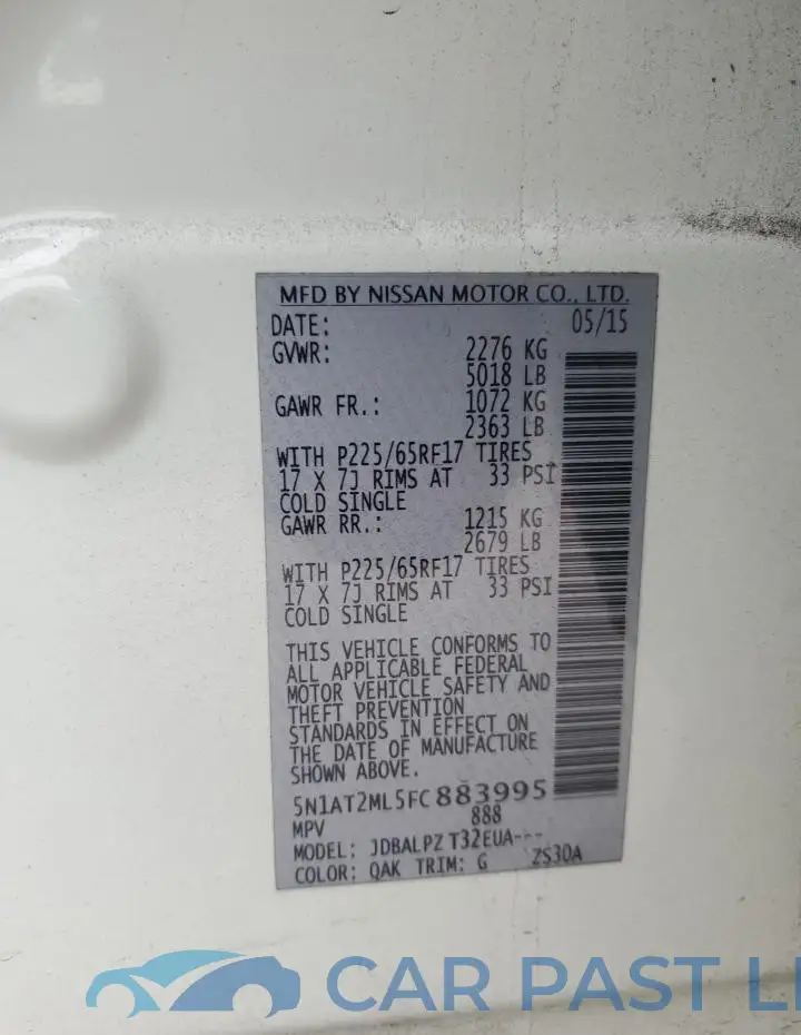 5N1AT2ML5FC883995# 13