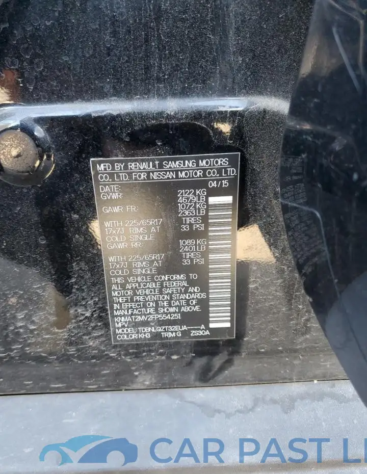 KNMAT2MV2FP554251# 12