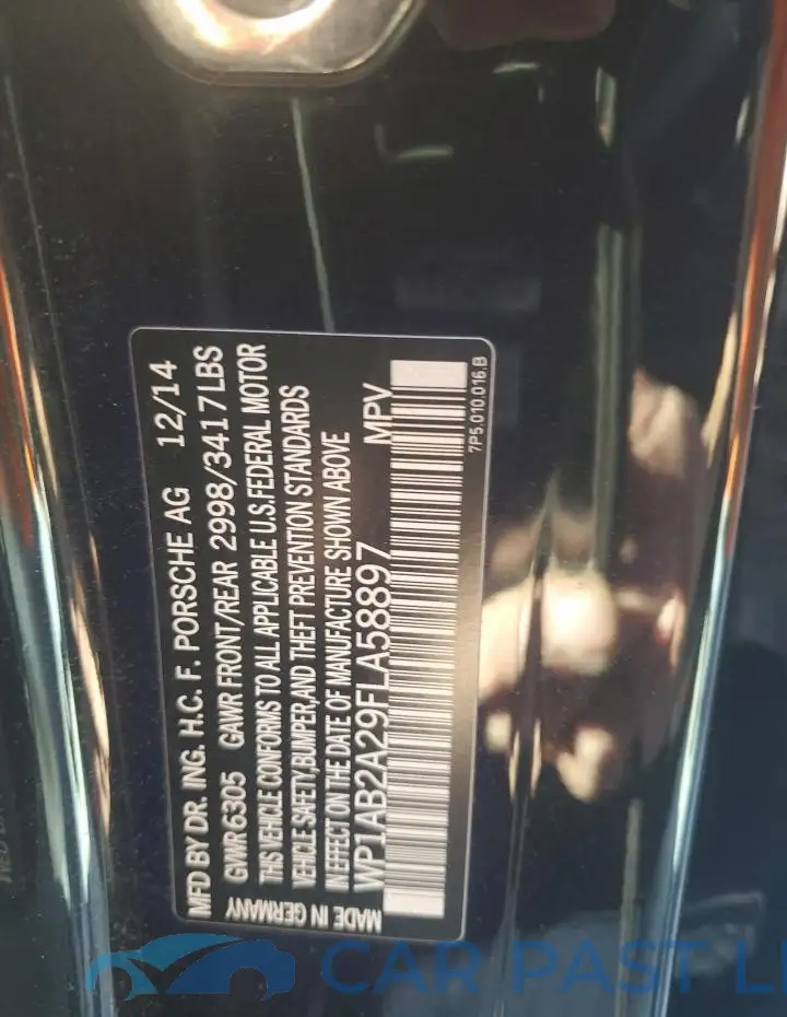 WP1AB2A29FLA58897# 13