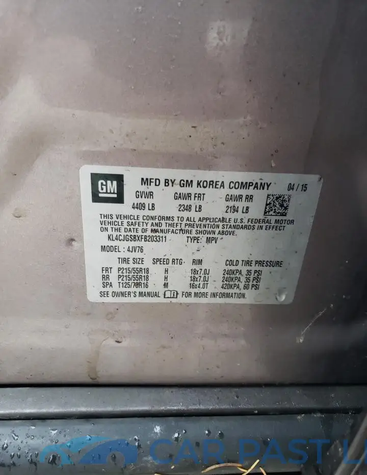 KL4CJGSBXFB203311# 13