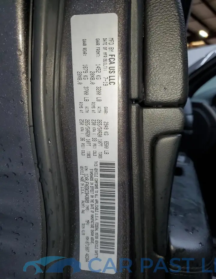 1C4RJFAG5KC843809# 14