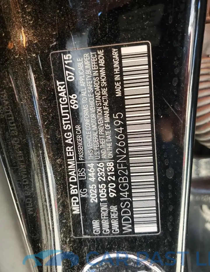 WDDSJ4GB2FN266495# 12
