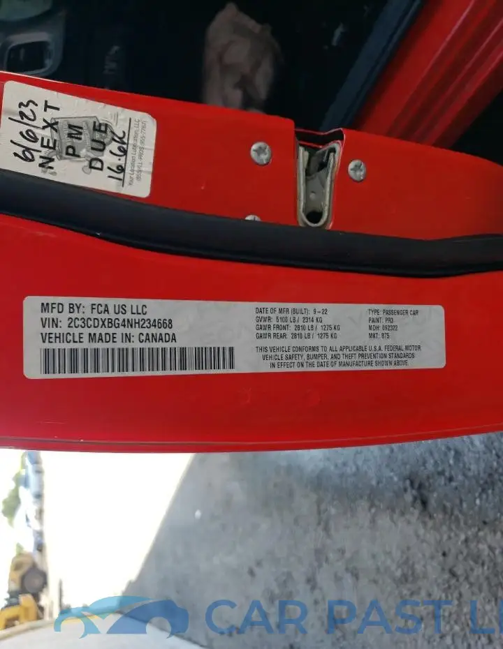 2C3CDXBG4NH234668# 13