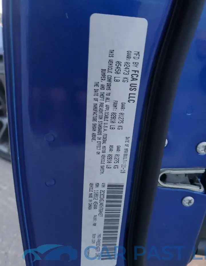 2C3CDXGJ4KH760427# 12