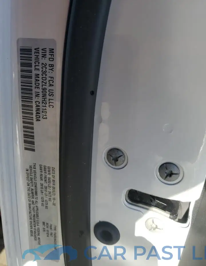 2C3CDZL90NH211013# 12