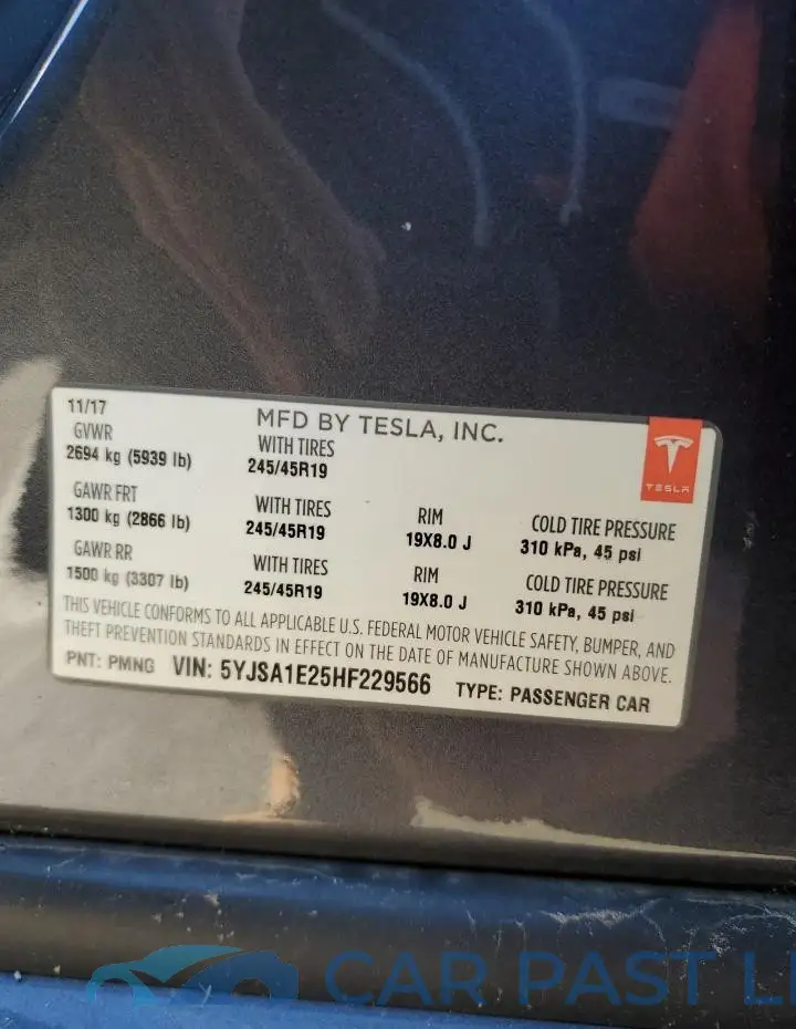 5YJSA1E25HF229566# 13