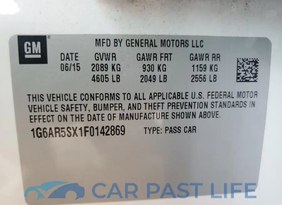 1G6AR5SX1F0142869# 13