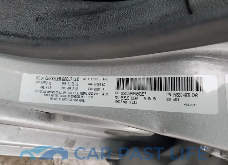 1C3CCCAB8FN566297# 12