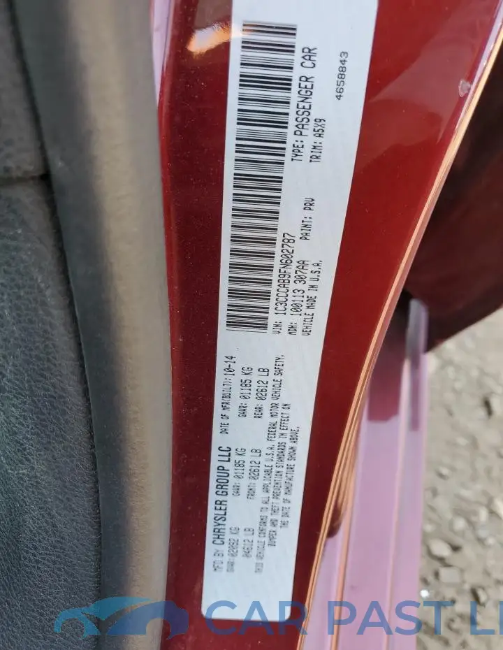 1C3CCCAB9FN602787# 12