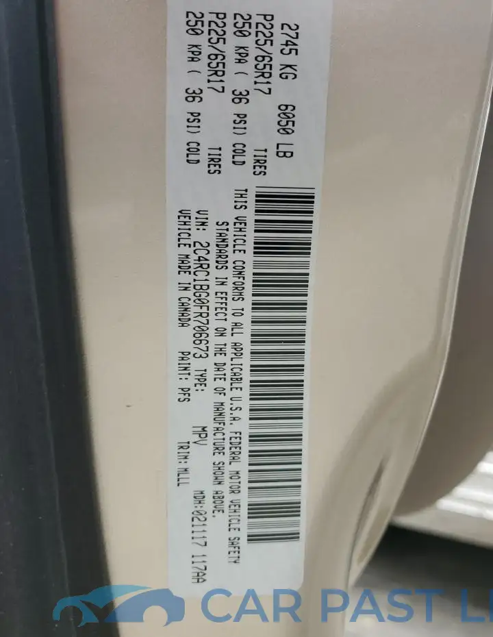 2C4RC1BG0FR706673# 13