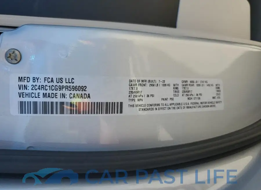 2C4RC1CG9PR596092# 14