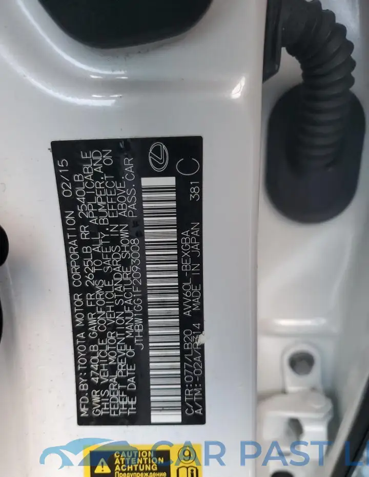 JTHBW1GG1F2093008# 13