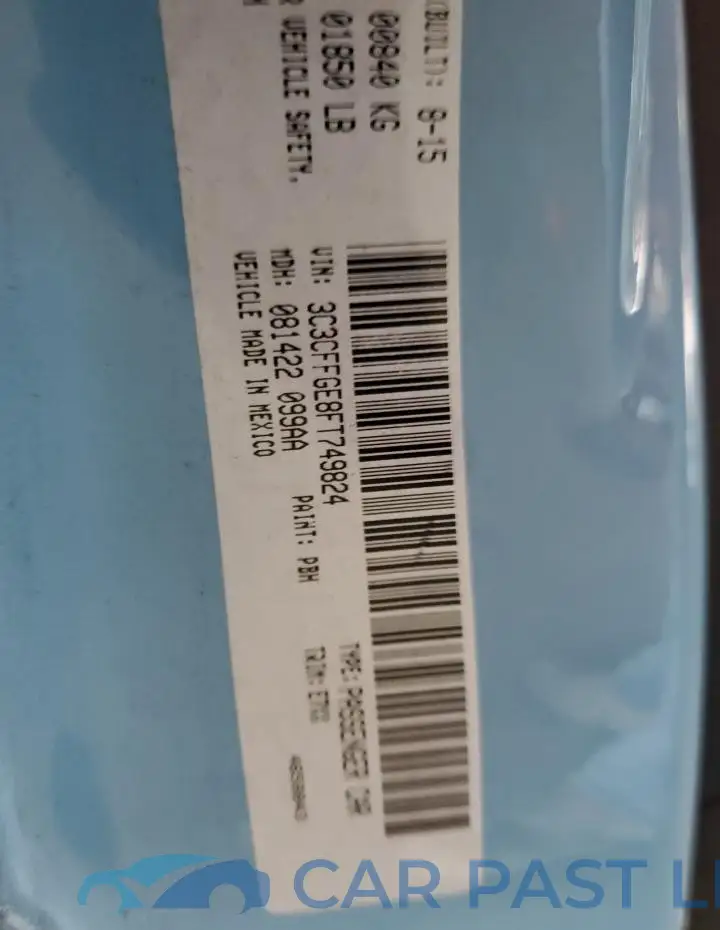 3C3CFFGE8FT749824# 12