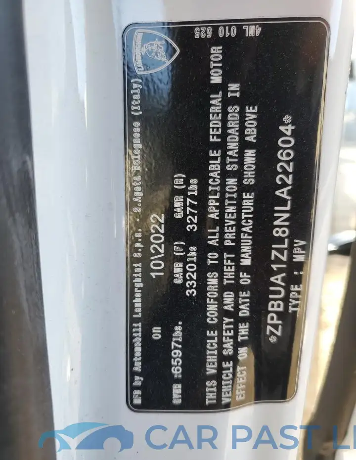 ZPBUA1ZL8NLA22604# 12