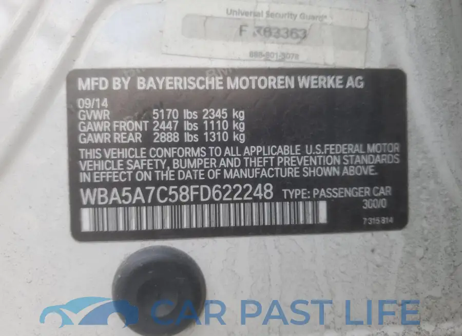 WBA5A7C58FD622248# 12