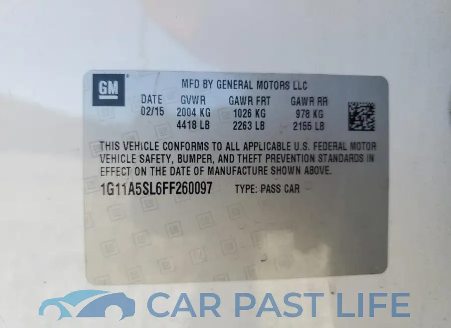 1G11A5SL6FF260097# 12