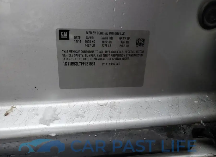 1G11B5SL7FF231561# 12
