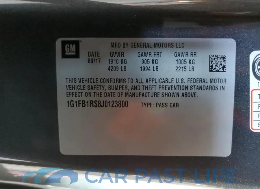 1G1FB1RS8J0123800# 12