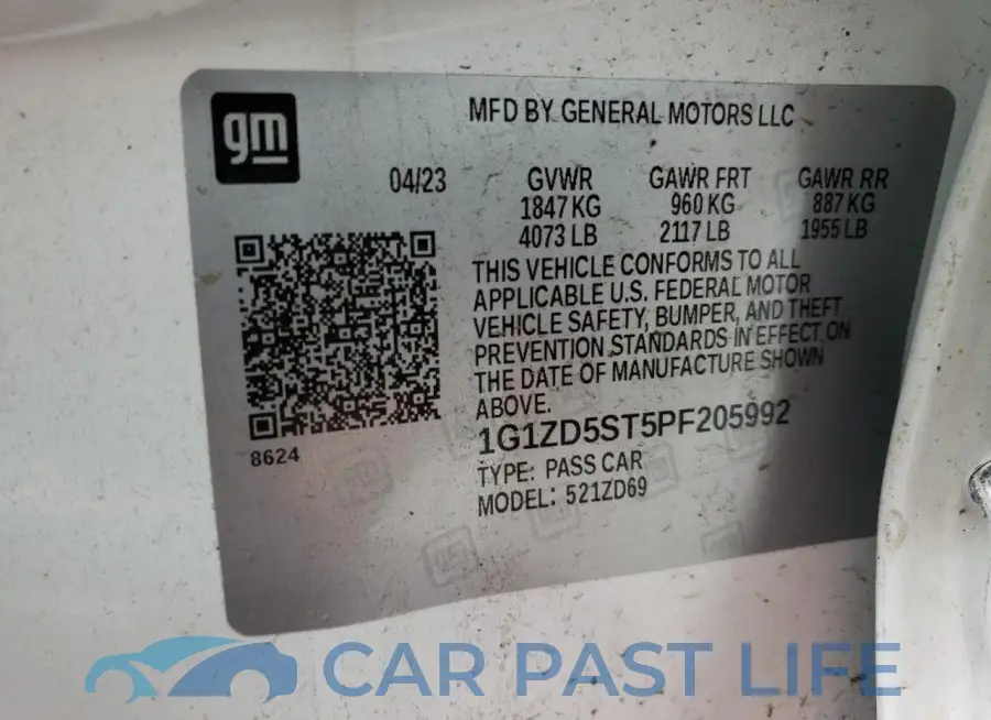 1G1ZD5ST5PF205992# 13