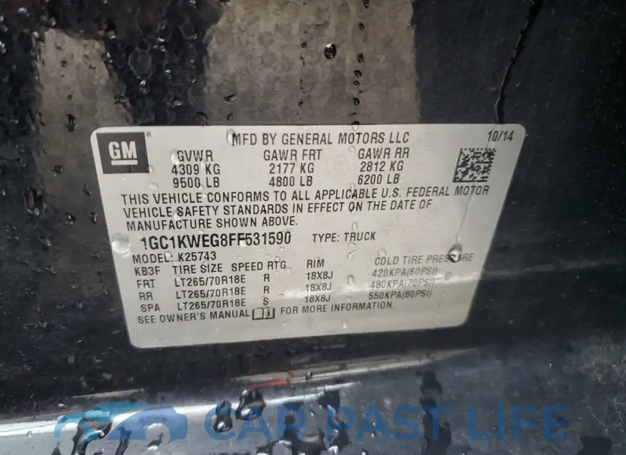 1GC1KWEG8FF531590# 12