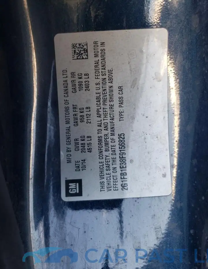 2G1FB1E38F9156825# 12