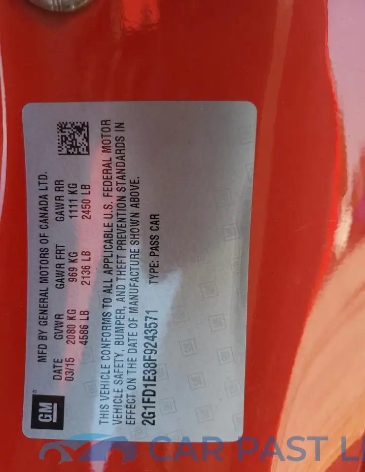 2G1FD1E38F9243571# 12