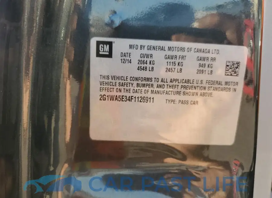 2G1WA5E34F1126911# 13
