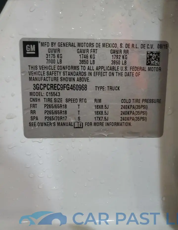 3GCPCREC9FG460968# 13