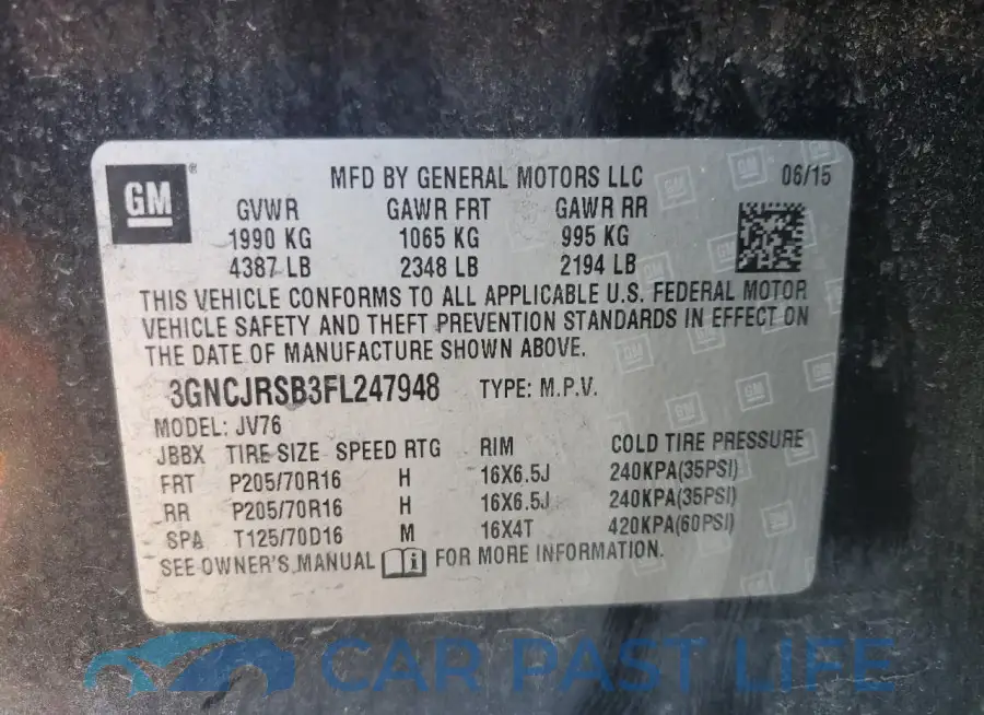 3GNCJRSB3FL247948# 13