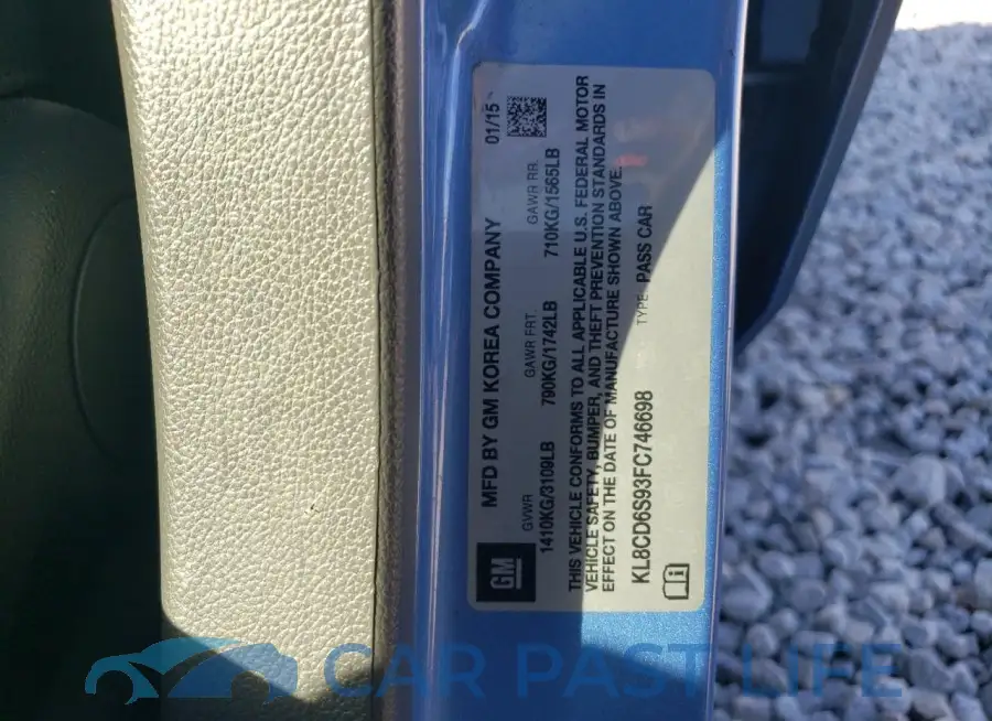 KL8CD6S93FC746698# 12
