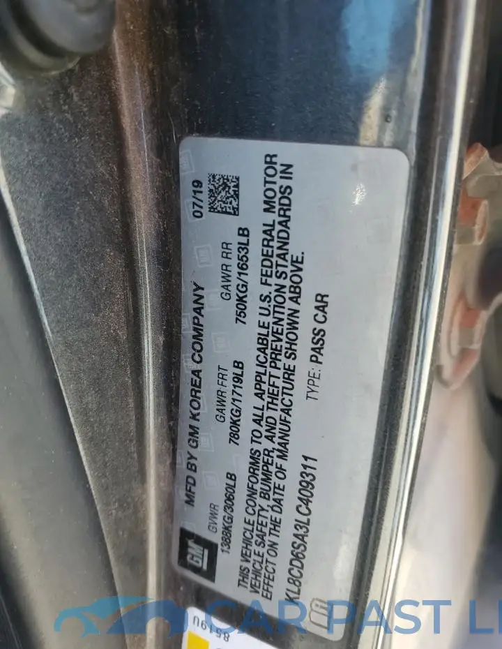 KL8CD6SA3LC409311# 12
