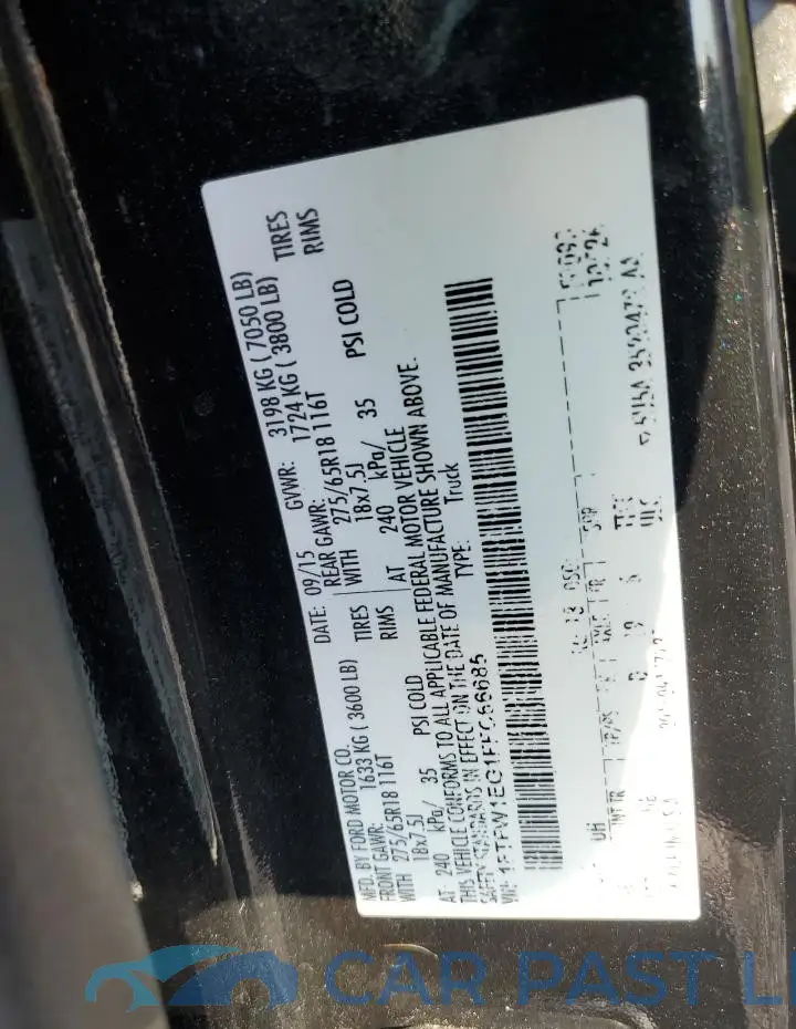 1FTFW1EG1FFC66685# 12