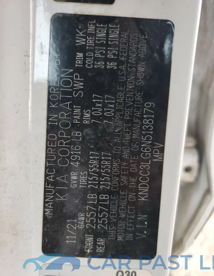 KNDCC3LG6N5138179# 13