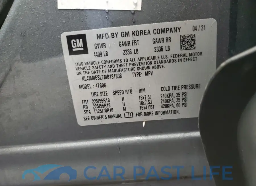 KL4MMESL7MB181838# 13