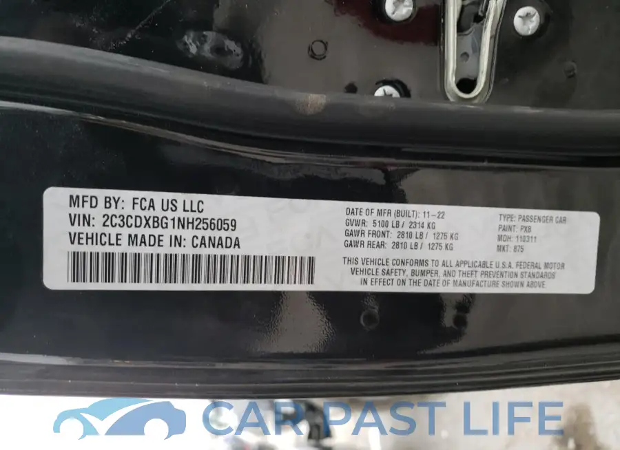 2C3CDXBG1NH256059# 13